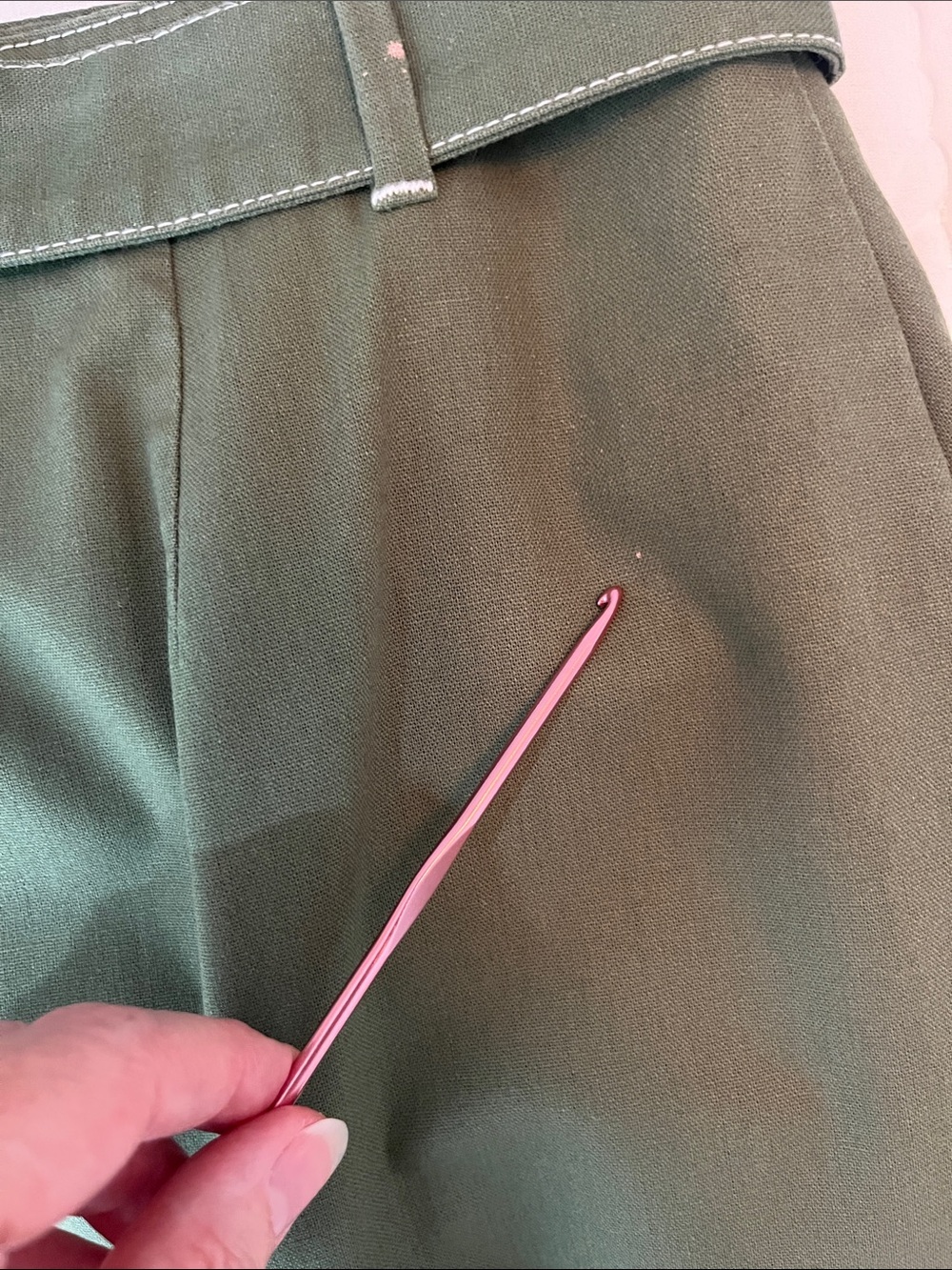 J. Crew Factory Linen Blend Button Up Skirt - Picture 6 of 8